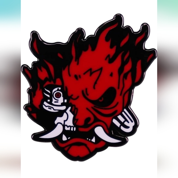 Accessories - Red Skull Brooch Fang Monster Badge- New in pack